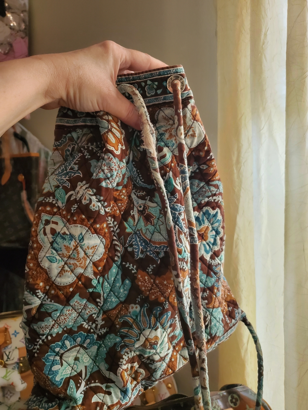 BUNDLE ONLY ITEM Vera Bradley Boho Backpack *FLAWS - Picture 5 of 16